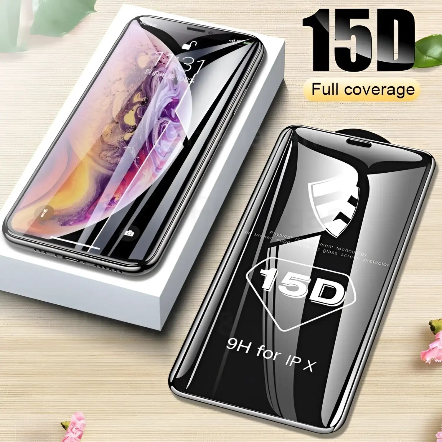 15D Protective Glass for iPhone - Crew Original