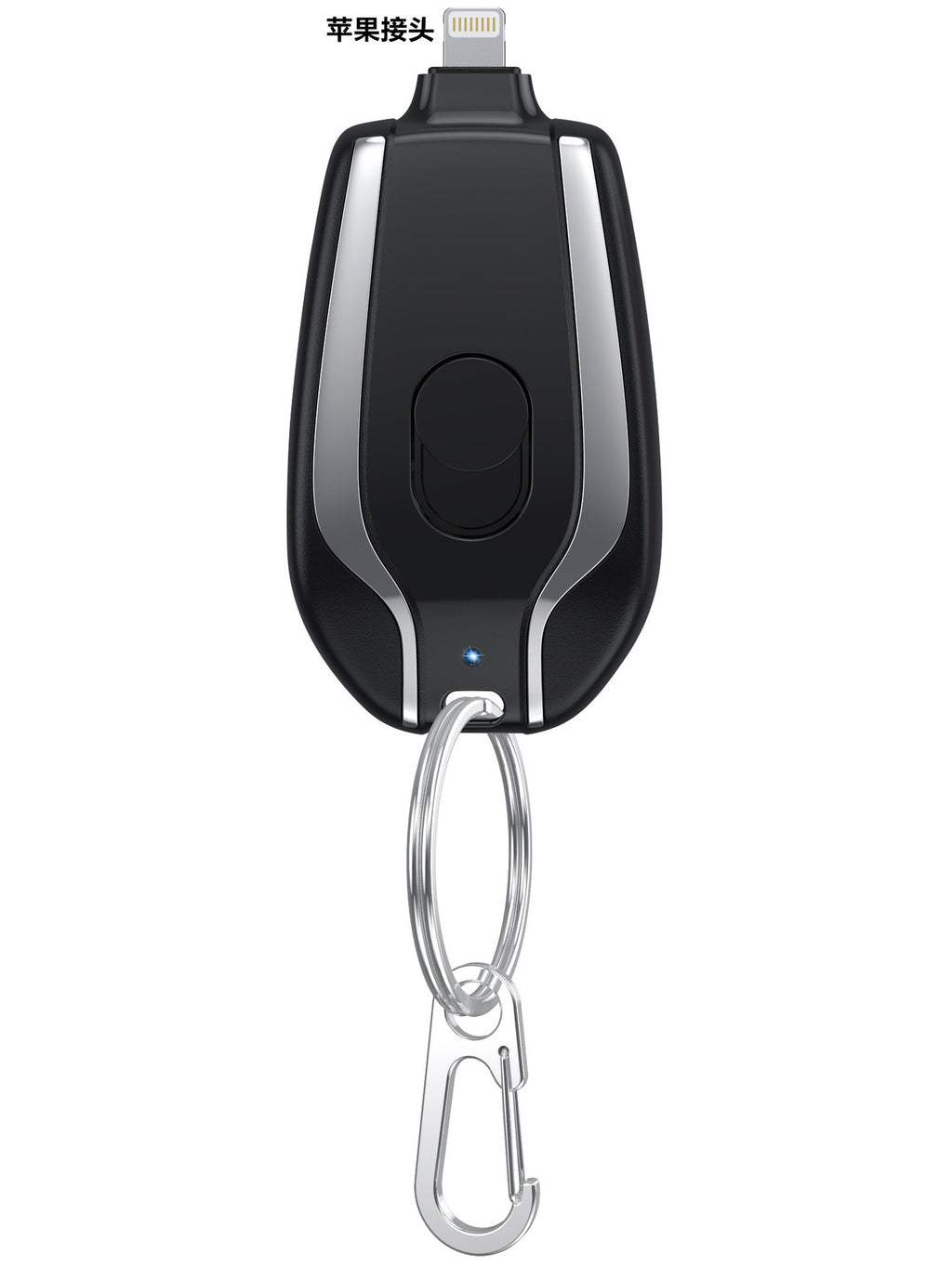 Mini emergency charging treasure keychain hanging buckle charging treasure portable gift emergency mobile power supply 1500MAH