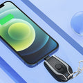 Mini emergency charging treasure keychain hanging buckle charging treasure portable gift emergency mobile power supply 1500MAH