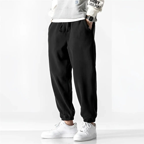 New Loose Jogging Pants Men 2020 New Fashion Fleece Autumn Winter Warm Sweatpants Male Outdoor Straight Trousers Pantalon Hommes - Crew Original