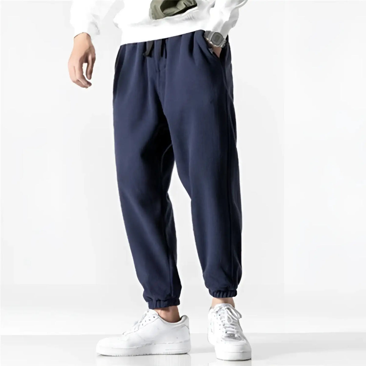 New Loose Jogging Pants Men 2020 New Fashion Fleece Autumn Winter Warm Sweatpants Male Outdoor Straight Trousers Pantalon Hommes - Crew Original