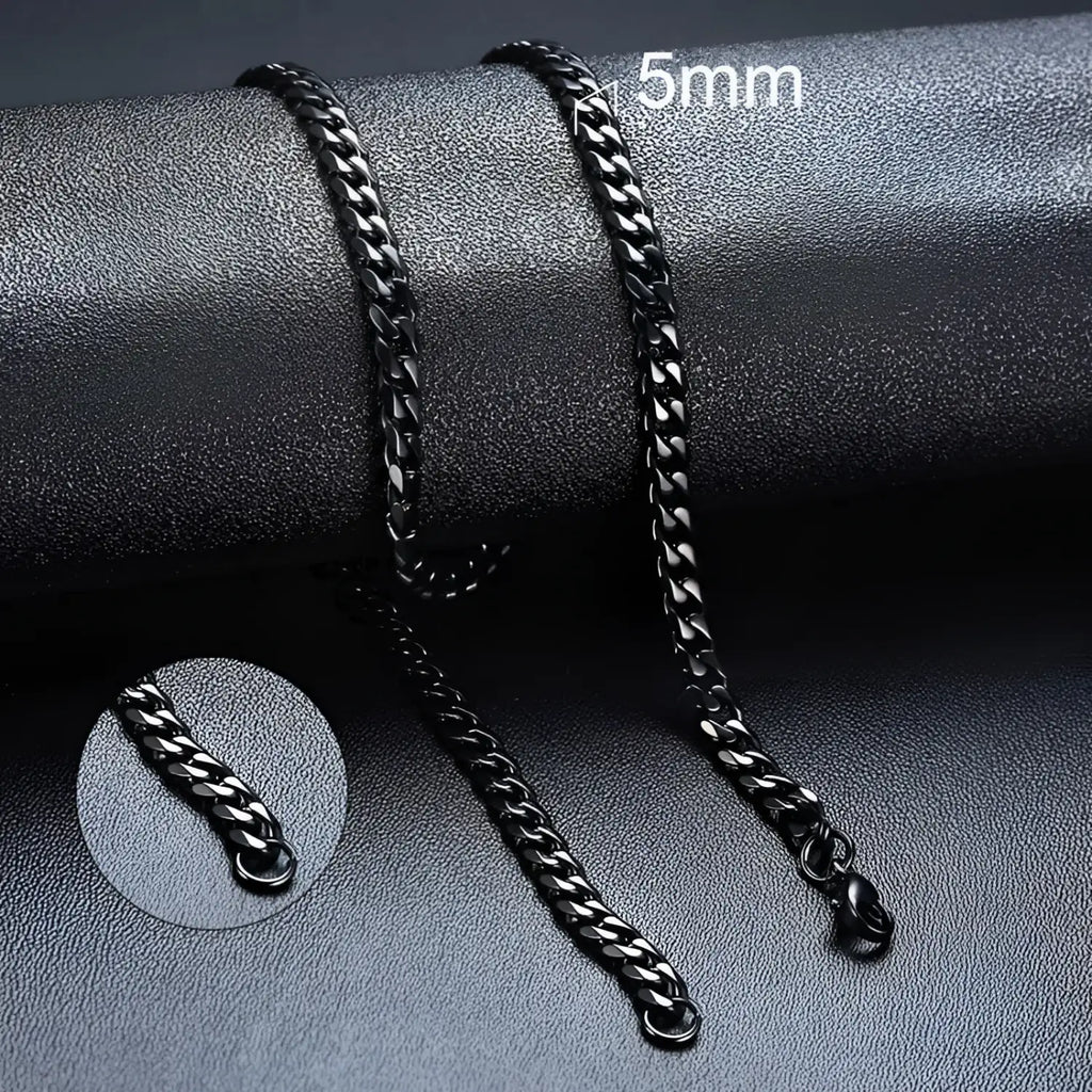 Simple Stainless Steel Unisex Chain Necklace - Crew Original