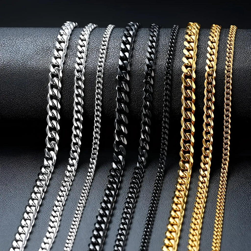 Simple Stainless Steel Unisex Chain Necklace - Crew Original