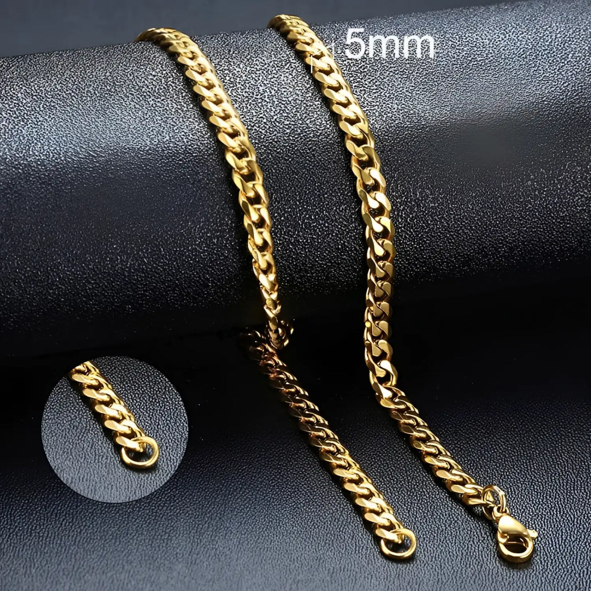 Simple Stainless Steel Unisex Chain Necklace - Crew Original