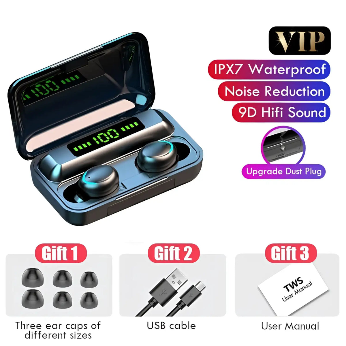 Waterproof Wireless Bluetooth Headphones - Crew Original