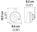 Hella 12V Twin Trumpet Horn Kit with Bracket - Toyota