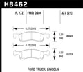 Hawk 03-06 Ford Expedition / 03-06 Lincoln Navigator LTS Street Front Brake
