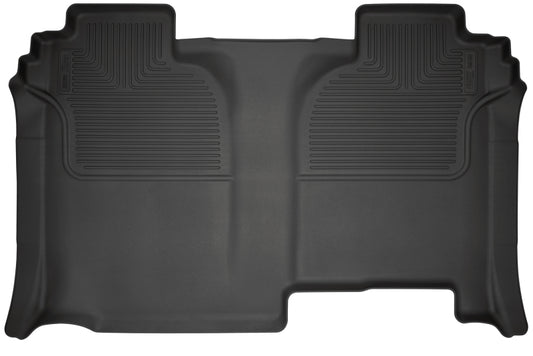 Husky Liners 2020+ Chevrolet Silverado 2500 Crew Cab WeatherBeater Black 2nd Row Floor Liners