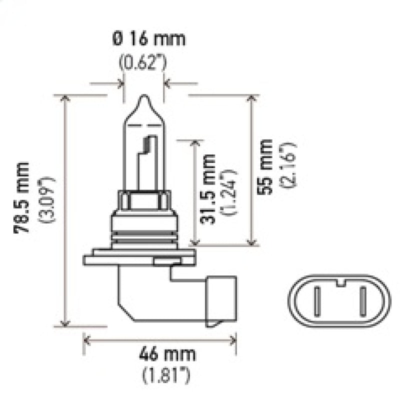 Hella 9005 12V 65W Xen White Bulb (Pair)