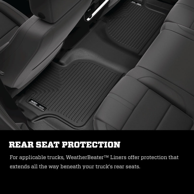 Husky Liners 2021 Suburban/Tahoe/Yukon 2nd Row Bucket Seats Weatherbeater 3rd Seat Floor Liner - BLK