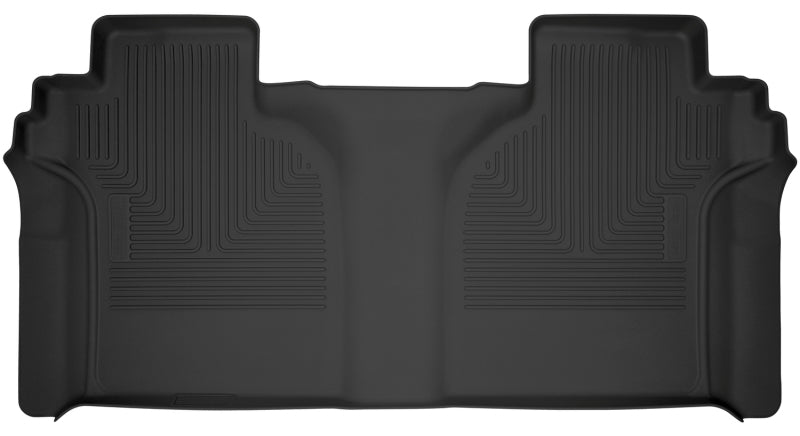 Husky Liners 2019 Chevy Silverado 1500 CC X-Act Contour Black 2nd Seat Floor Liners (Full Coverage)