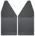 Husky Liners GM 99-16 Silverado/Sierra 12in W Black Top & Weight Kick Back Front Mud Flaps
