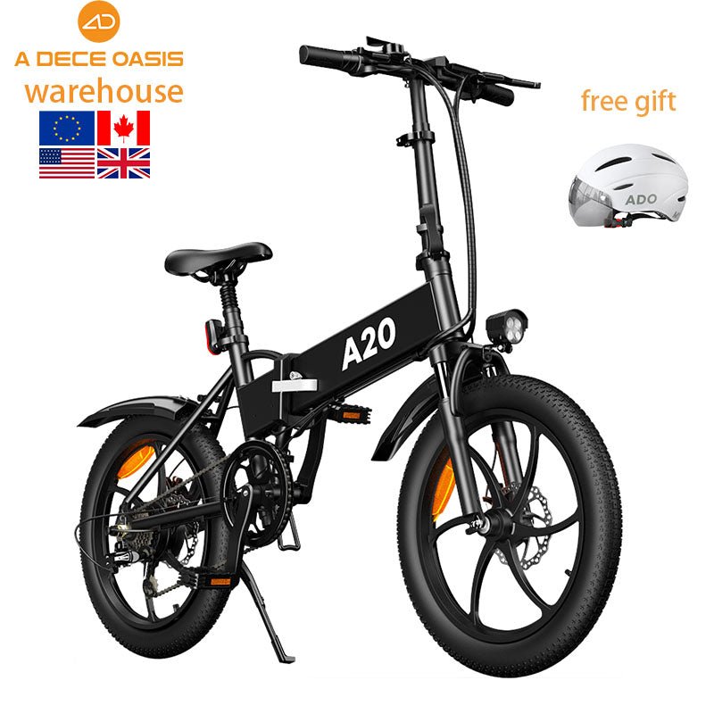 ADO A20 EU UK US warehouse electric bike bicycle motorbike exercise electric city bike folding bicycle mountain ebike road bike - Crew Original