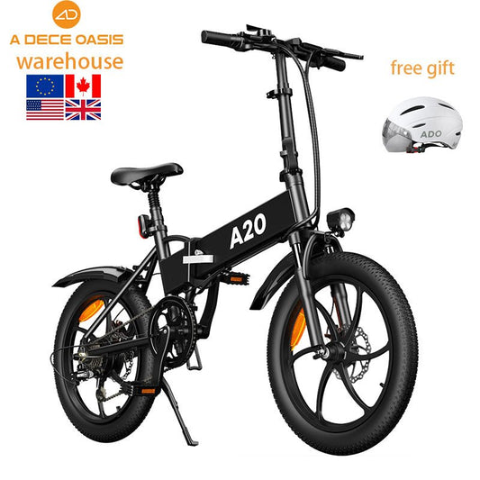 ADO A20 EU UK US warehouse electric bike bicycle motorbike exercise electric city bike folding bicycle mountain ebike road bike - Crew Original