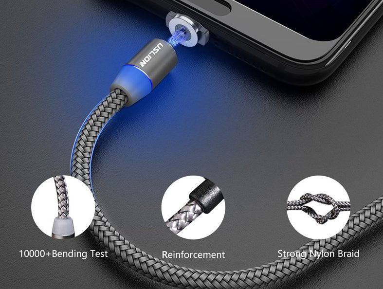 Magnetic USB Fast Charging Micro / Type C Cable - Crew Original