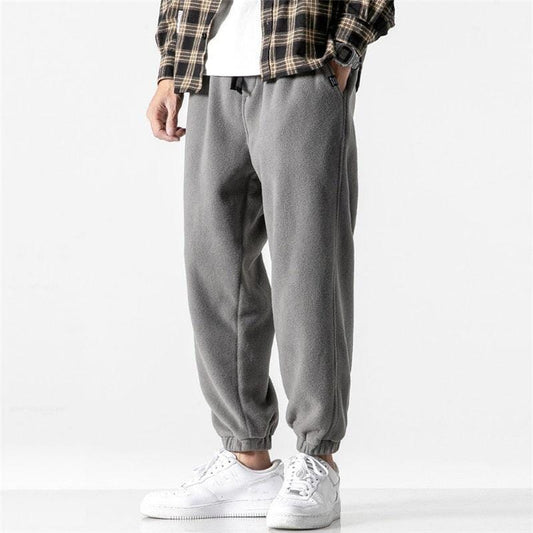 New Loose Jogging Pants Men 2020 New Fashion Fleece Autumn Winter Warm Sweatpants Male Outdoor Straight Trousers Pantalon Hommes - Crew Original