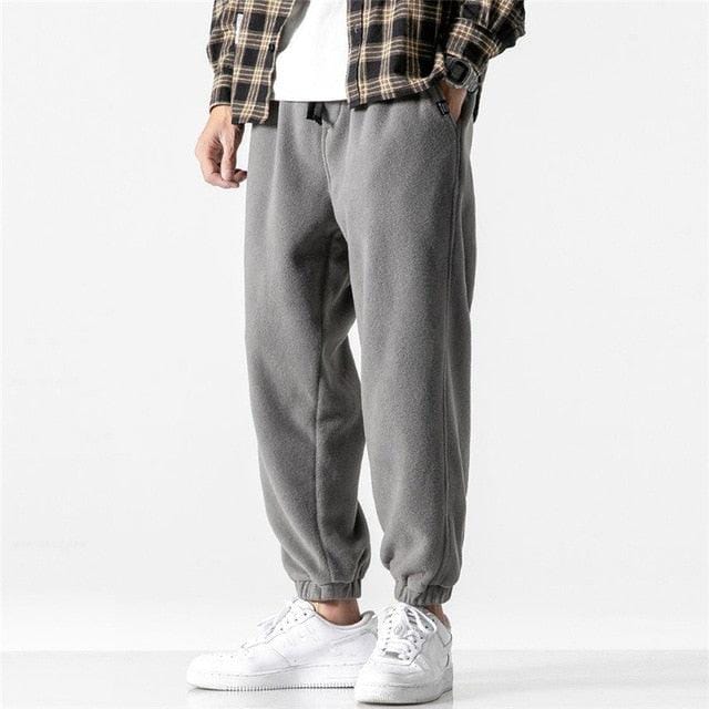 New Loose Jogging Pants Men 2020 New Fashion Fleece Autumn Winter Warm Sweatpants Male Outdoor Straight Trousers Pantalon Hommes - Crew Original