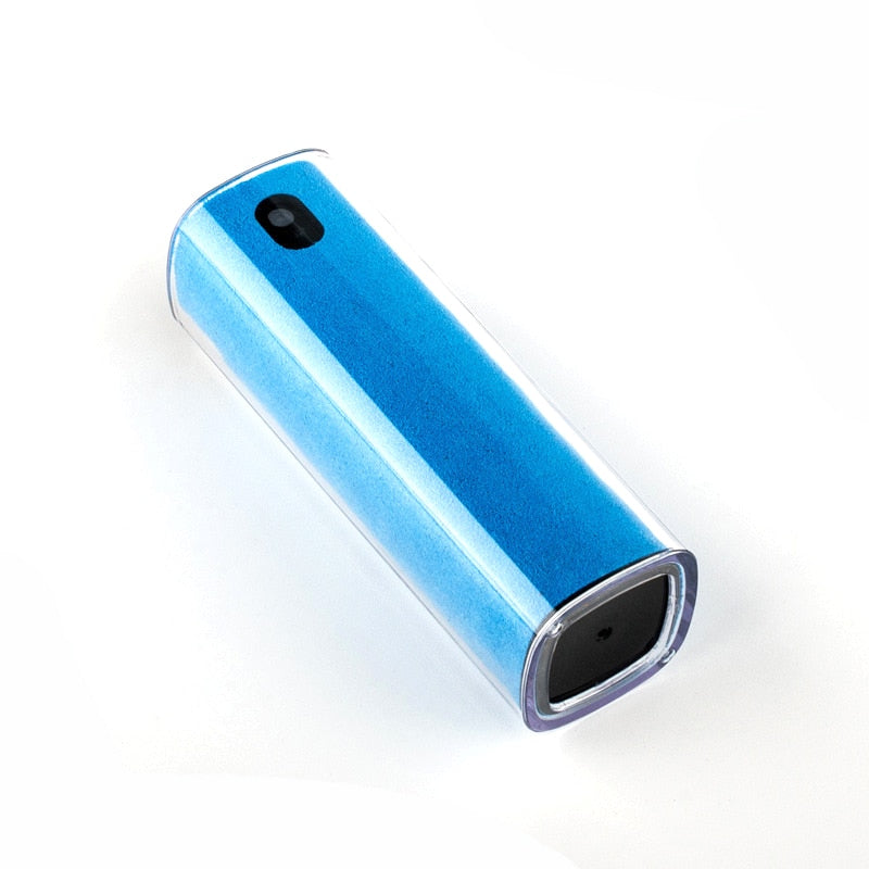 2 In 1 Phone Screen Cleaner Spray Computer Screen Dust Removal Microfiber Cloth Set Cleaning Artifact Without Cleaning Liquid - United Kingdom / Blue-Case- No Liquid - China / Blue-Case- No Liquid - United States / Blue-Case- No Liquid
