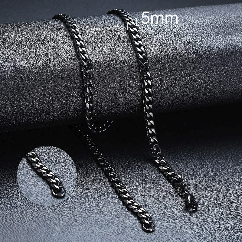 Simple Stainless Steel Unisex Chain Necklace - Crew Original