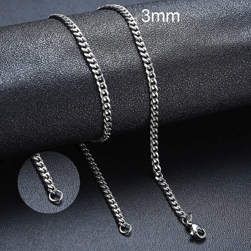 Simple Stainless Steel Unisex Chain Necklace - Crew Original