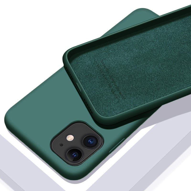 Solid Color Soft Silicone Case for iPhone - Crew Original