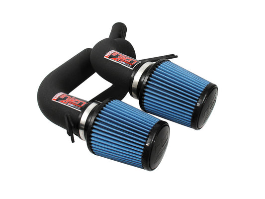 Injen 08-09 535i E60 3.0L L6 Twin intake & AMSOIL Filters Wrinkle Black Short Ram Intake