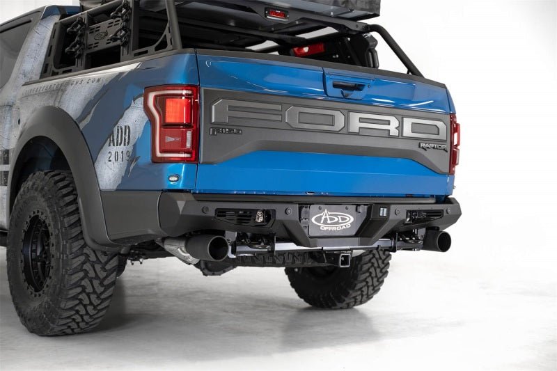 Addictive Desert Designs 17-20 Ford Raptor F-150 Bomber Rear Bumper w/ Backup Sensor Cutouts - Crew Original
