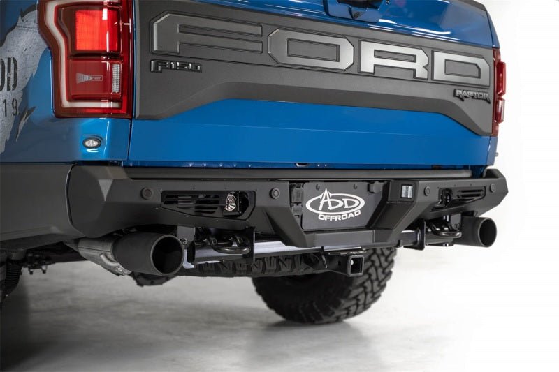 Addictive Desert Designs 17-20 Ford Raptor F-150 Bomber Rear Bumper w/ Backup Sensor Cutouts - Crew Original