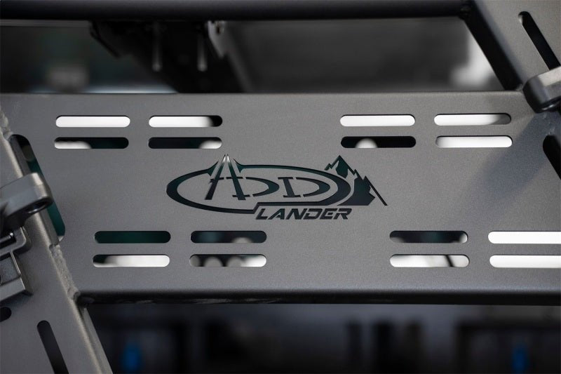 Addictive Desert Designs 2015+ Ford F-150 Overlander Chase Rack w/ 3rd Brake Light - Hammer Black - Crew Original