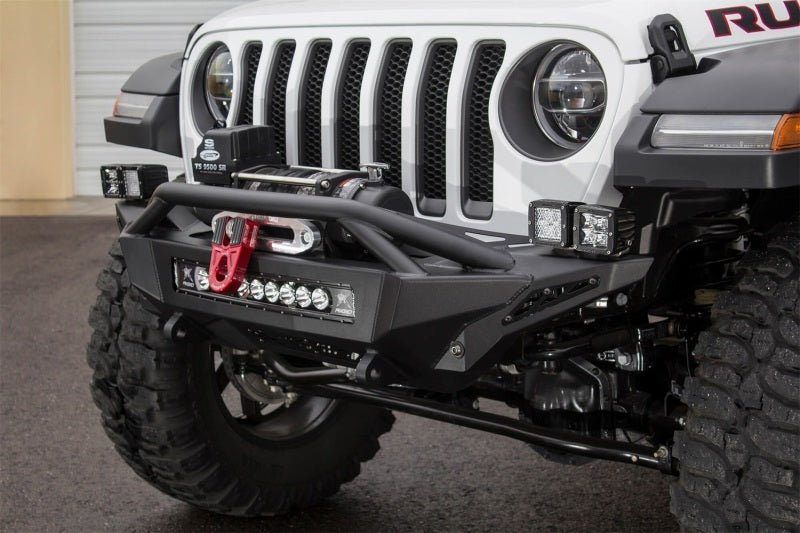 Addictive Desert Designs 2018 Jeep Wrangler JL Stealth Fighter Front Bumper w/ Winch Mounts - Crew Original