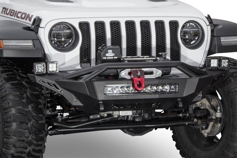 Addictive Desert Designs 2018 Jeep Wrangler JL Stealth Fighter Front Bumper w/ Winch Mounts - Crew Original