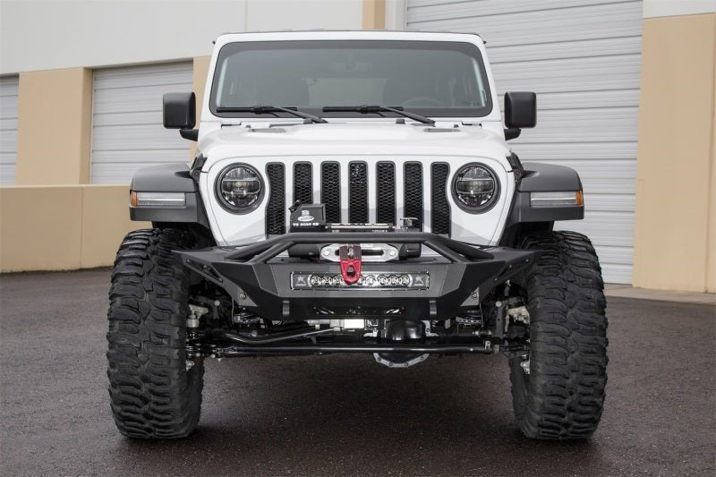 Addictive Desert Designs 2018 Jeep Wrangler JL Stealth Fighter Front Bumper w/ Winch Mounts - Crew Original