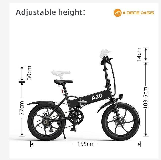 ADO A20 EU UK US warehouse electric bike bicycle motorbike exercise electric city bike folding bicycle mountain ebike road bike - Crew Original