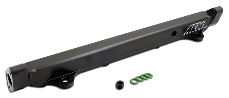 AEM 03-06 Evo 8 & 9 Black Fuel Rail - Crew Original