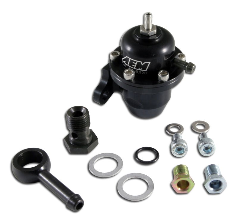 AEM 96-97 Acura CL / 94-97 Accord / 96-00 Civic Ex Black Adjustable Fuel Pressure Regulator - Crew Original