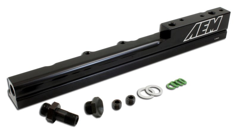 AEM 99-00 Honda Civic Si Black Fuel Rail - Crew Original