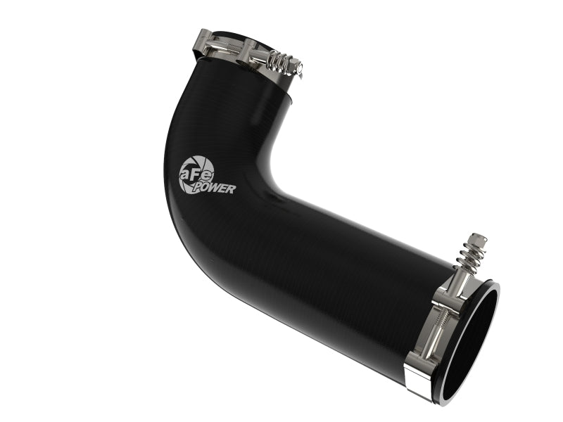 afe 08-10 Ford Trucks V8-6.4L (td) BladeRunner 3 IN Aluminum Hot Charge Pipe - Black - Crew Original