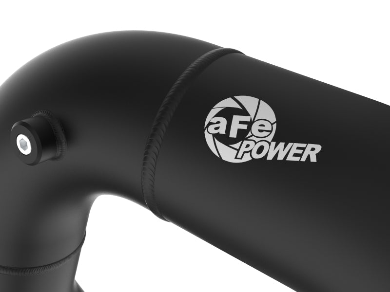 afe 08-10 Ford Trucks V8-6.4L (td) BladeRunner 3 IN Aluminum Hot Charge Pipe - Black - Crew Original