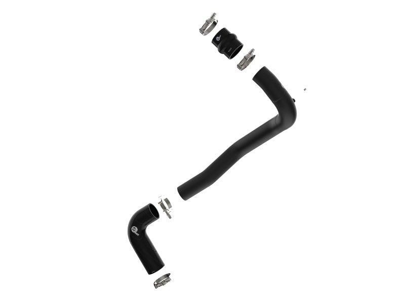afe 08-10 Ford Trucks V8-6.4L (td) BladeRunner 3 IN Aluminum Hot Charge Pipe - Black - Crew Original