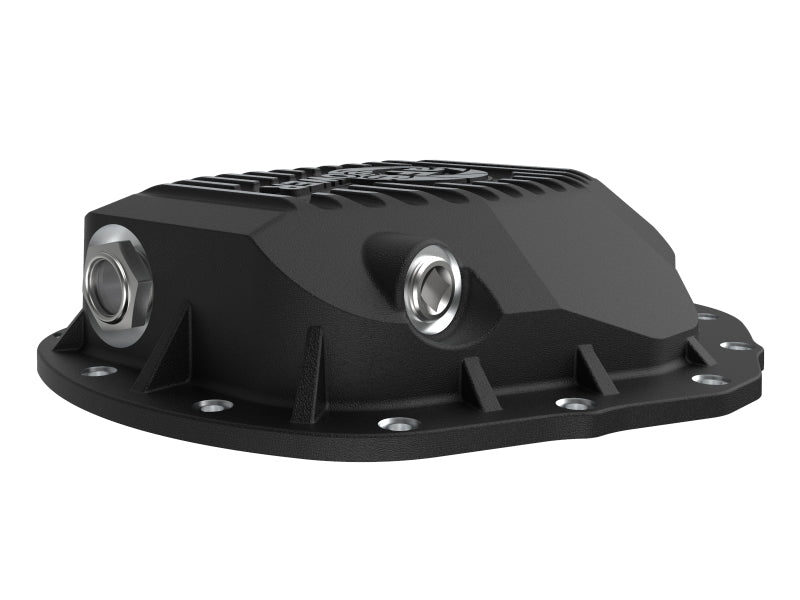 aFe 2020 Chevrolet Silverado 2500 HD Rear Differential Cover Black ; Pro Series w/ Machined Fins - Crew Original