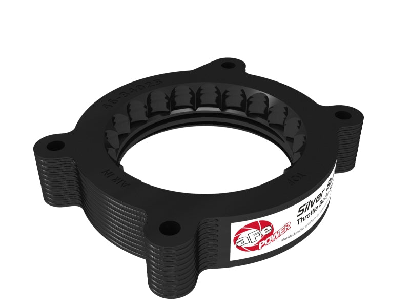 aFe 2020 Vette C8 Silver Bullet Aluminum Throttle Body Spacer / Works With aFe Intake Only - Black - Crew Original