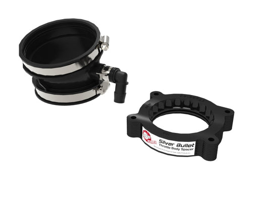 aFe 2020 Vette C8 Silver Bullet Aluminum Throttle Body Spacer / Works With aFe Intake Only - Black - Crew Original