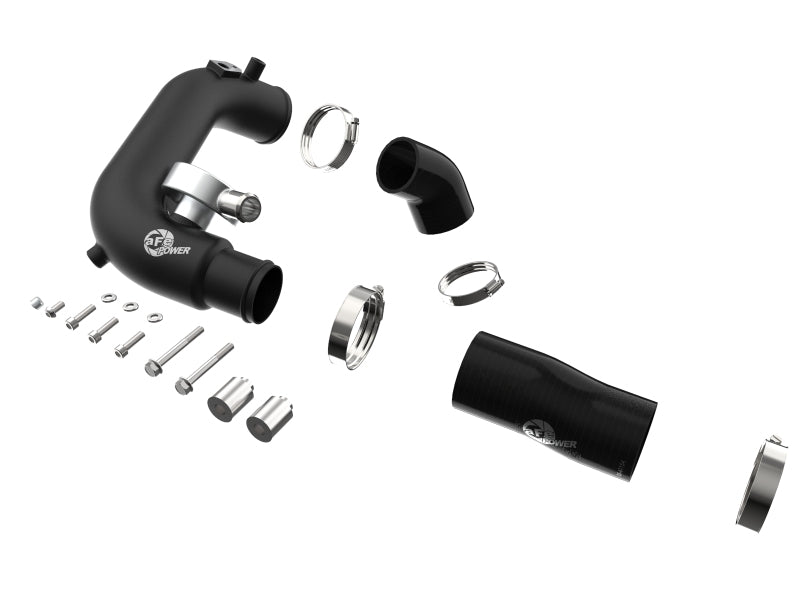 aFe BladeRunner 2 1/2in Intercooler Hot Side Charge Pipe 18-21 Jeep Wrangler JL L4-2.0L (t) - Black - Crew Original