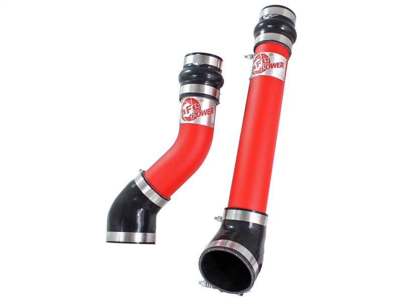 aFe Bladerunner Intercooler Tubes Hot & Cold Side 3.5in 94-02 Dodge Diesel Trucks L6-5.9L (td) - Red - Crew Original