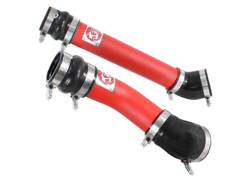 aFe Bladerunner Intercooler Tubes Hot & Cold Side 3.5in 94-02 Dodge Diesel Trucks L6-5.9L (td) - Red - Crew Original