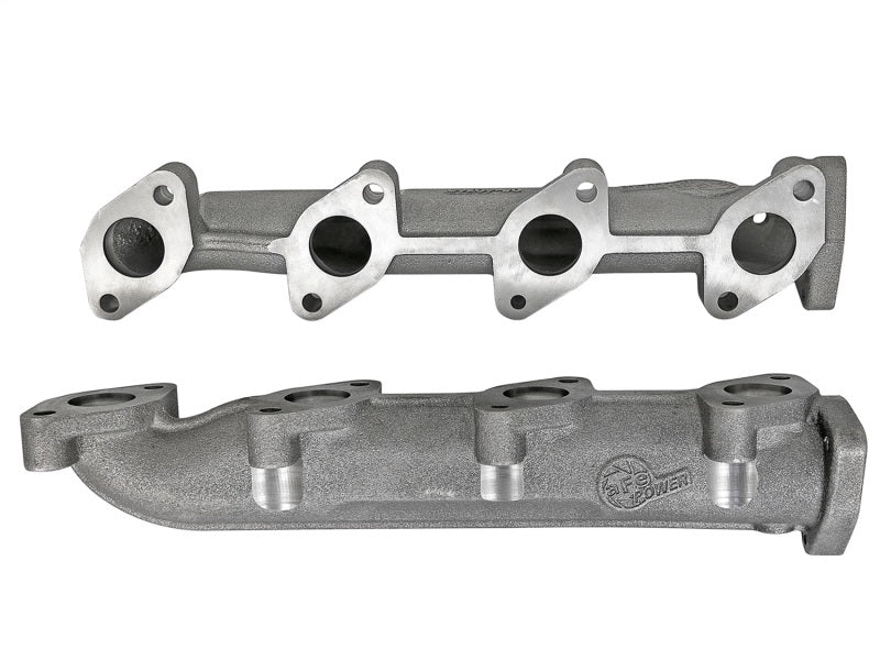 aFe BladeRunner Ported Ductile Iron Exhaust Manifold 08-10 Ford Diesel Trucks V8 6.4L (td) - Crew Original