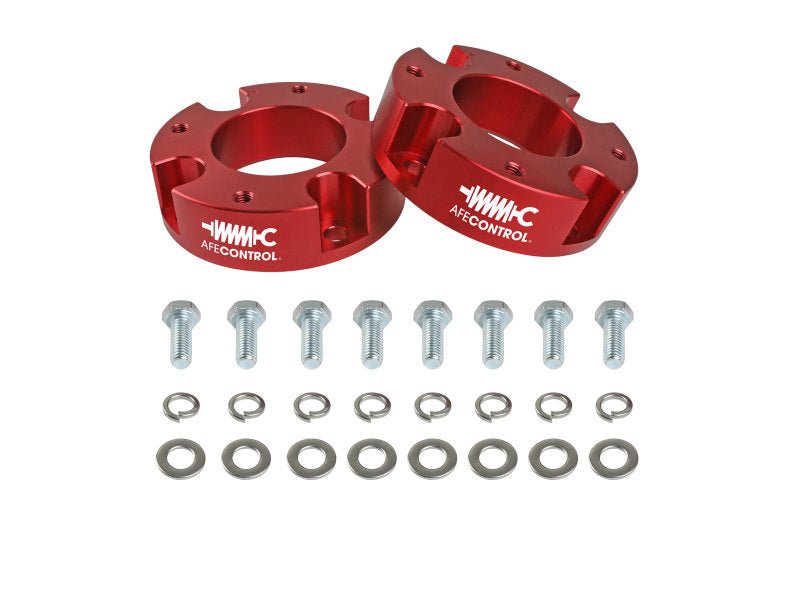 aFe CONTROL 2.0 IN Leveling Kit 07-21 Toyota Tundra - Red - Crew Original