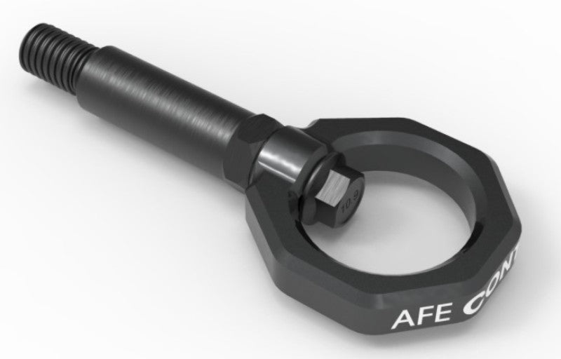 aFe Control Front Tow Hook Gray 20-21 Toyota GR Supra (A90) - Crew Original