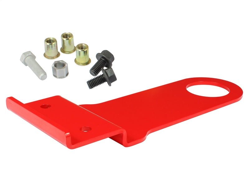 aFe Control Front Tow Hook Red 05-13 Chevrolet Corvette (C6) - Crew Original