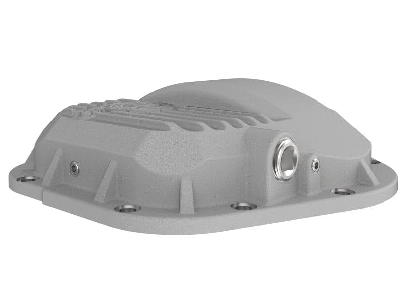 afe Front Differential Cover (Raw; Street Series); Ford Diesel Trucks 94.5-14 V8-7.3/6.0/6.4/6.7L - Crew Original